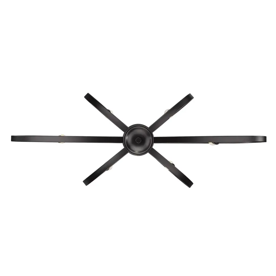 Colson Six Light Linear Pendant in Matte Black - Image 3