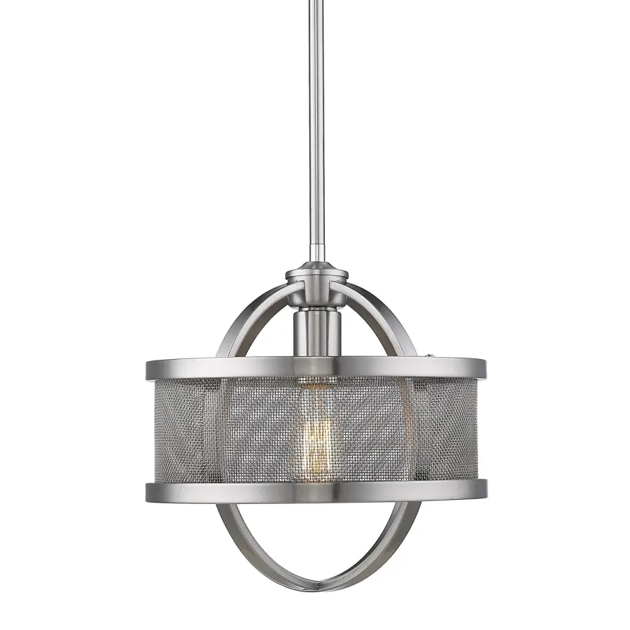 Golden Lighting Colson 1-Light Pendant in Pewter - Image 1