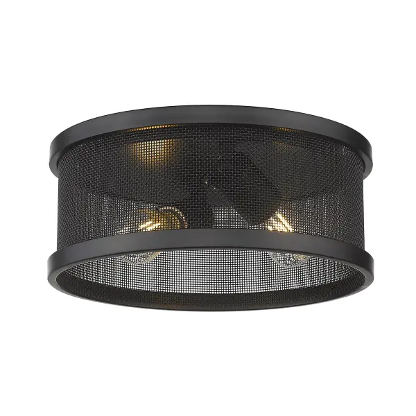 Sleek Industrial Flush Mount Perfect for Low Ceilings - Image 1