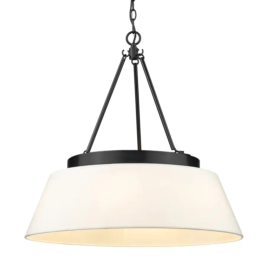 Golden Lighting Penn 6-Light Chandelier in Matte Black - Image 1