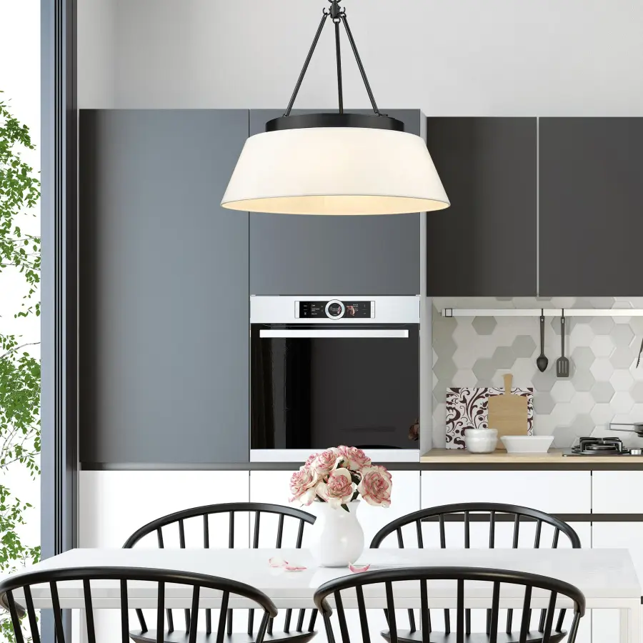 Golden Lighting Penn 6-Light Chandelier in Matte Black - Image 2