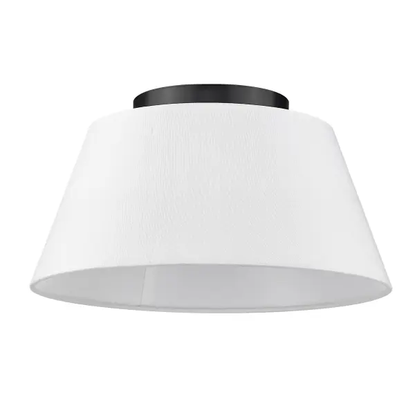 Golden Lighting Penn 3-Light Flush Mount in Matte Black - Image 4