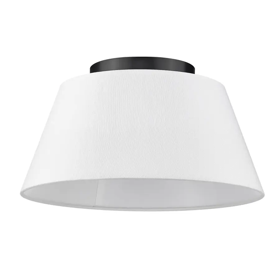 Golden Lighting Penn 3-Light Flush Mount in Matte Black - Image 4