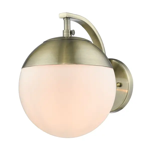 Golden Lighting Dixon 1-Light Wall Sconce in Aged Brass - Image 1