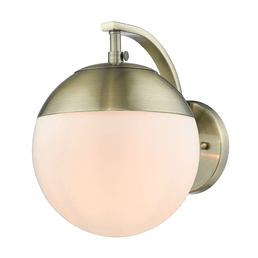 Golden Lighting Dixon 1-Light Wall Sconce in Aged Brass - Image 1