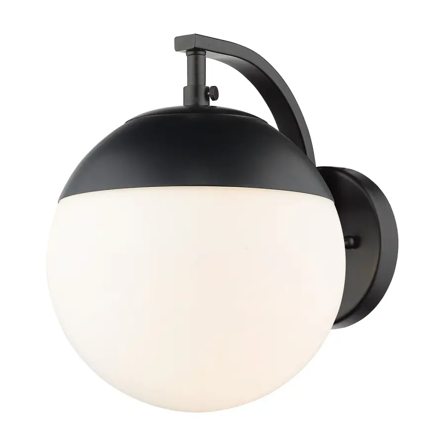 Golden Lighting Dixon 1-Light Wall Sconce in Matte Black - Image 1