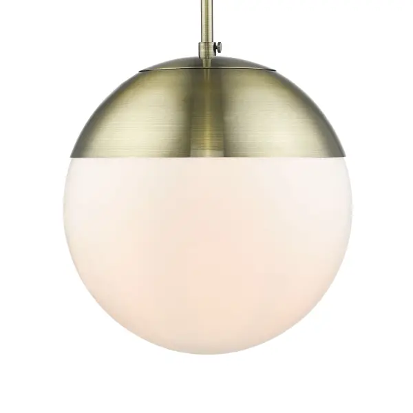 Golden Lighting Dixon 1-Light Pendant in Aged Brass - Image 1