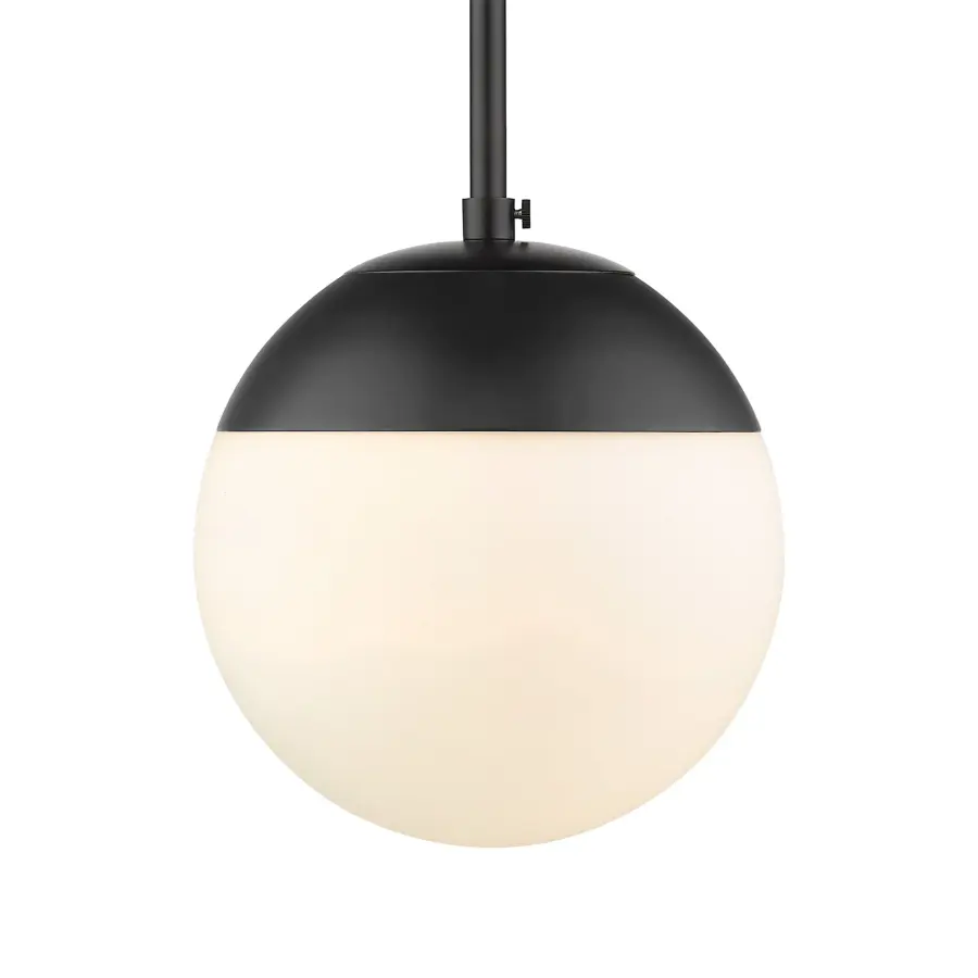Golden Lighting Dixon 1-Light Pendant in Matte Black - Image 1