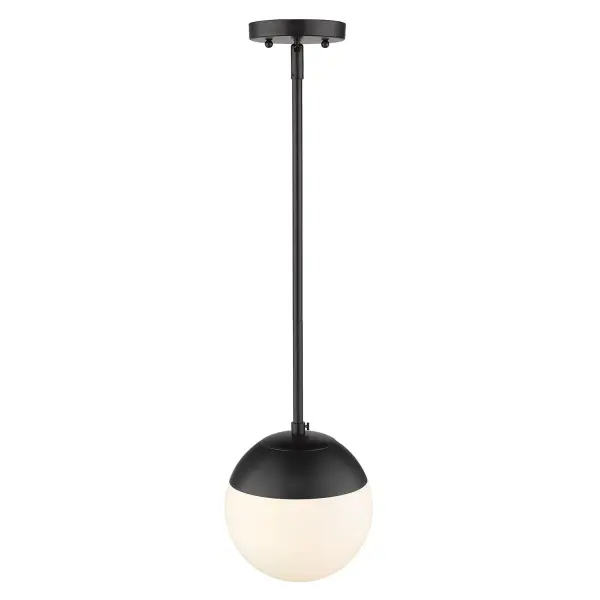 Golden Lighting Dixon 1-Light Pendant in Matte Black - Image 3