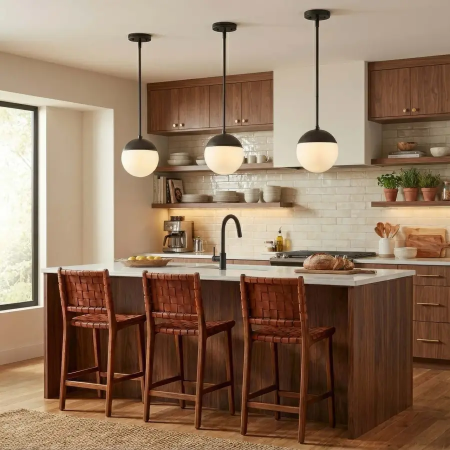Golden Lighting Dixon 1-Light Pendant in Matte Black - Image 4
