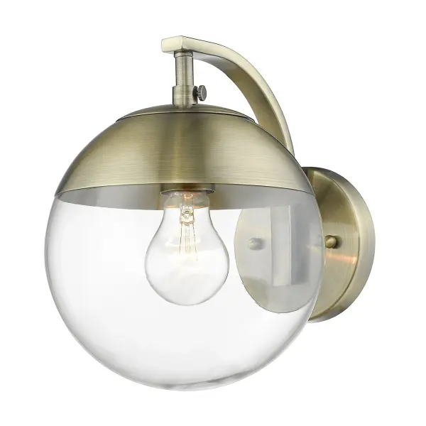 Golden Lighting Dixon 1-Light Wall Sconce in Aged Brass - Image 1