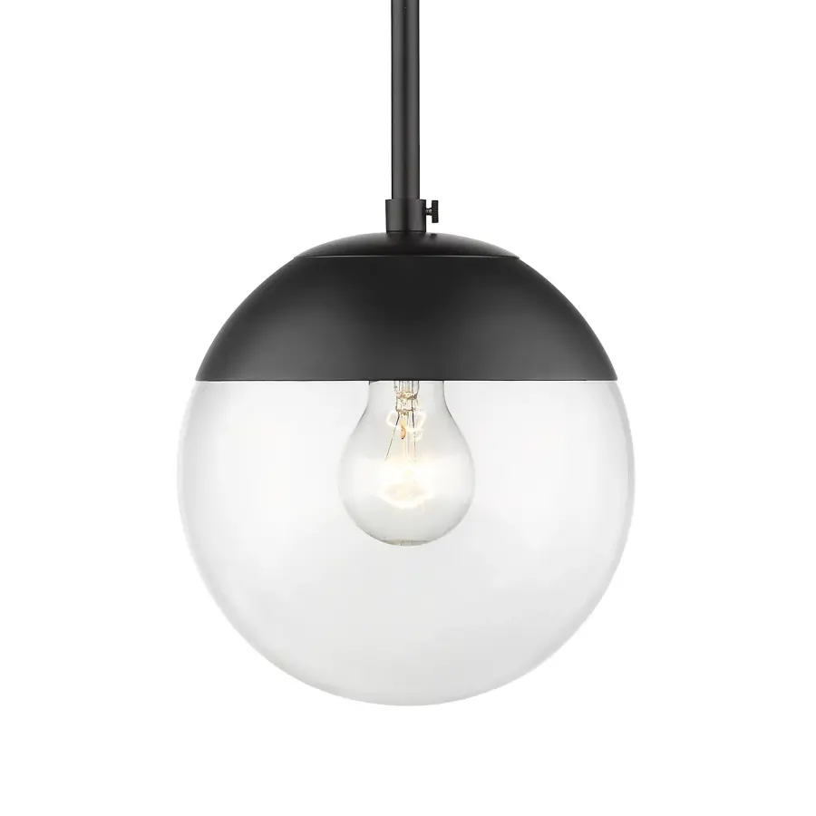 Golden Lighting Dixon 1-Light Pendant in Matte Black - Image 1