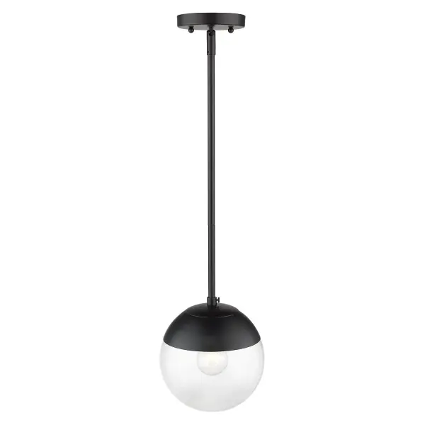 Golden Lighting Dixon 1-Light Pendant in Matte Black - Image 3