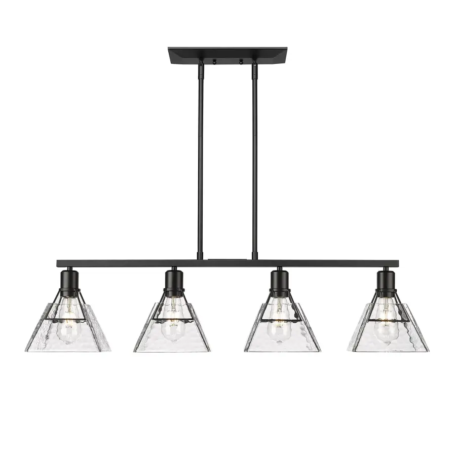 Golden Lighting Kepler 4-Light Island Light in Matte Black - Image 2