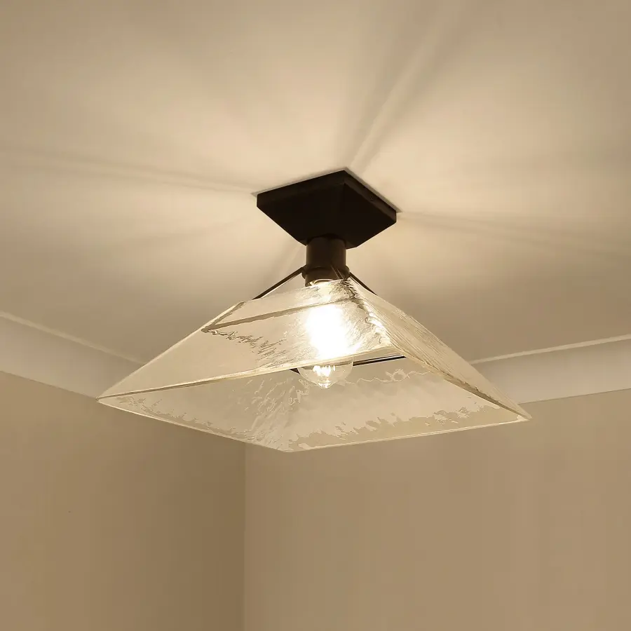 Golden Lighting Kepler 1-Light Semi-Flush Mount in Matte Black - Image 5