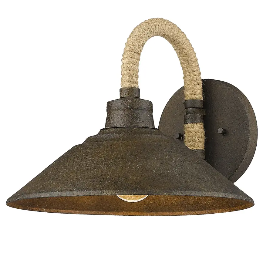 Golden Lighting Journey 1-Light Wall Sconce in Dark Rust - Image 1