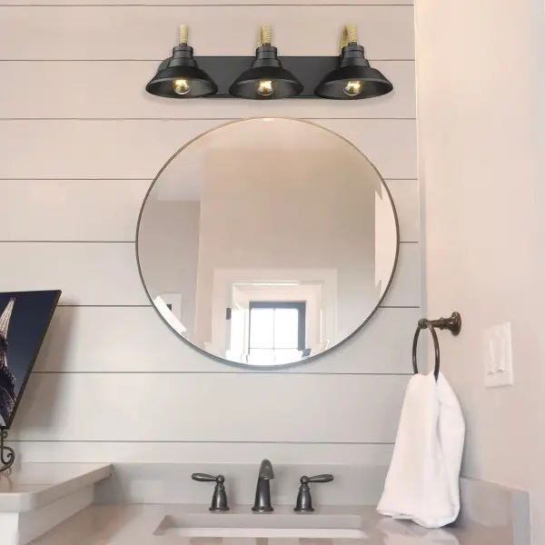 Golden Lighting Journey 3-Light Vanity in Natural Black - Image 5