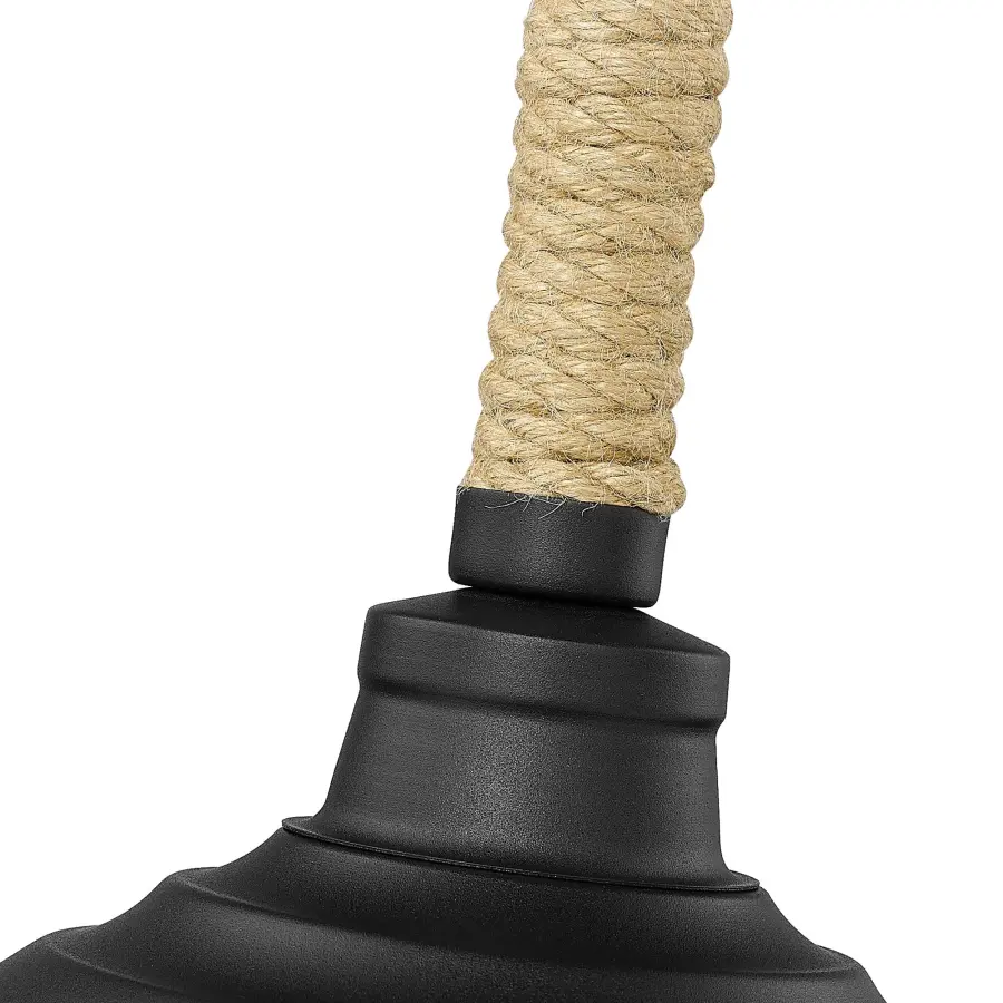 Golden Lighting Journey 1-Light Pendant in Natural Black - Image 4