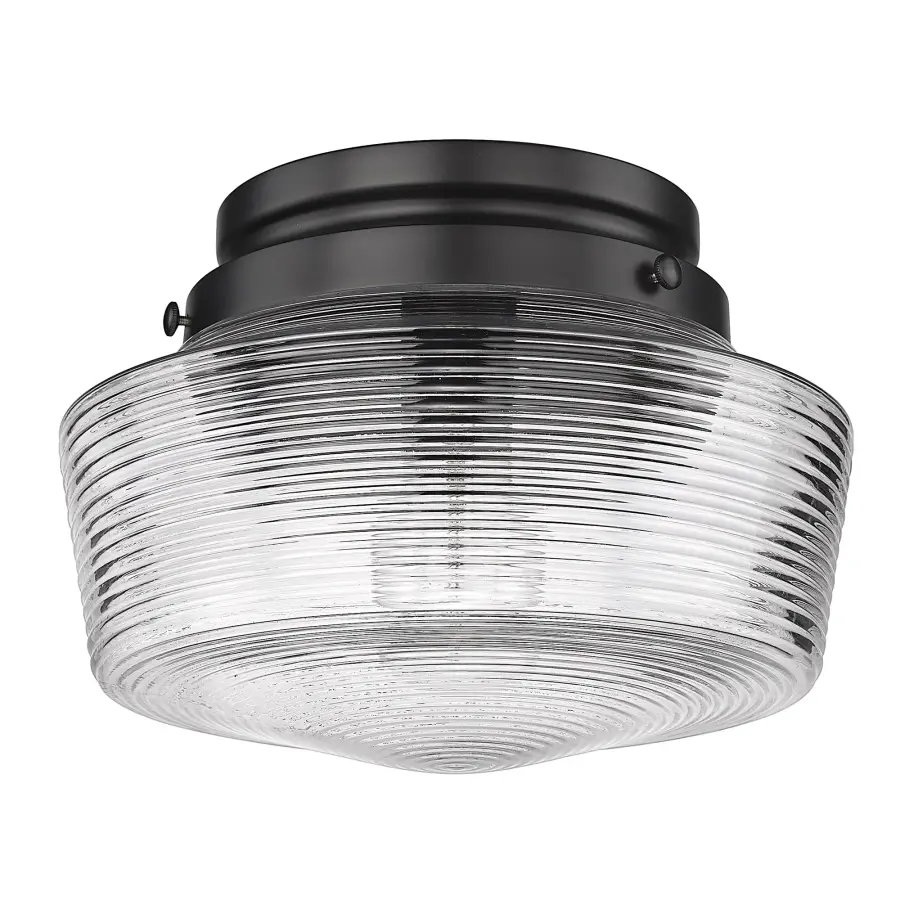 Holloway One Light Flush Mount in Matte Black - Image 2
