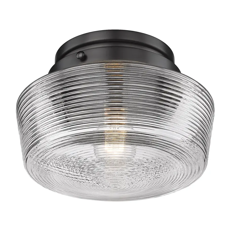 Holloway One Light Flush Mount in Matte Black - Image 3