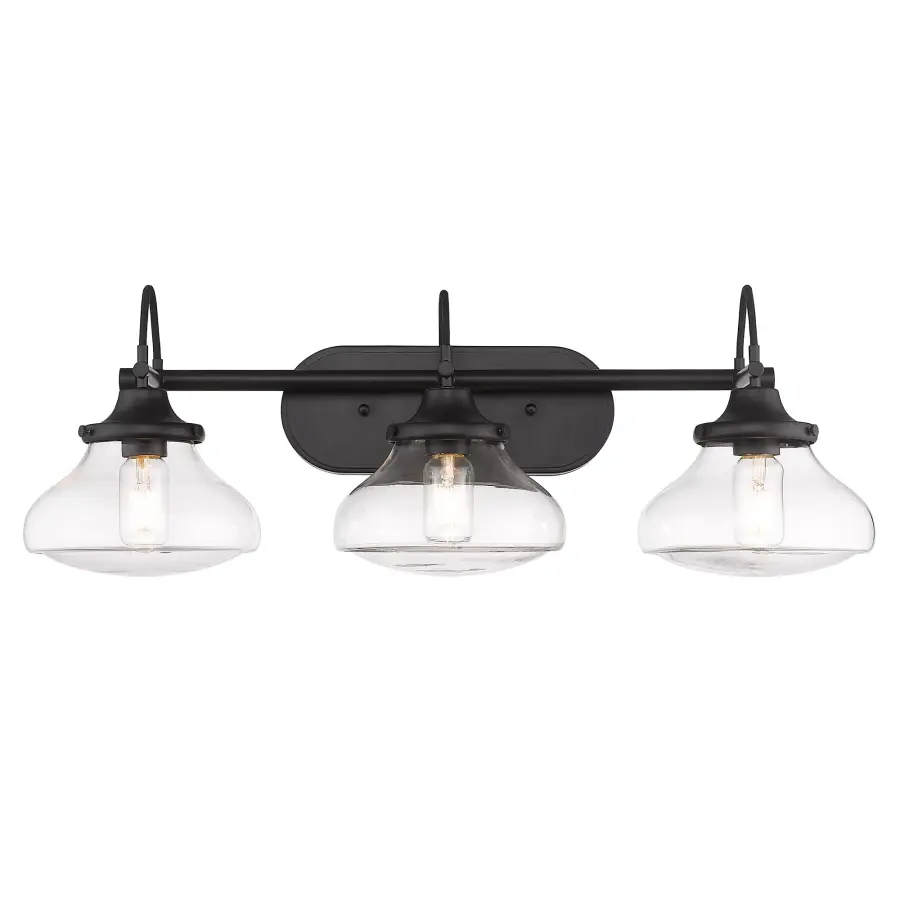 Nash 3-Light Vanity Light in Matte Black - Image 2