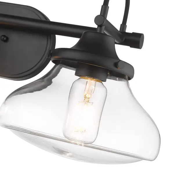 Nash 3-Light Vanity Light in Matte Black - Image 3
