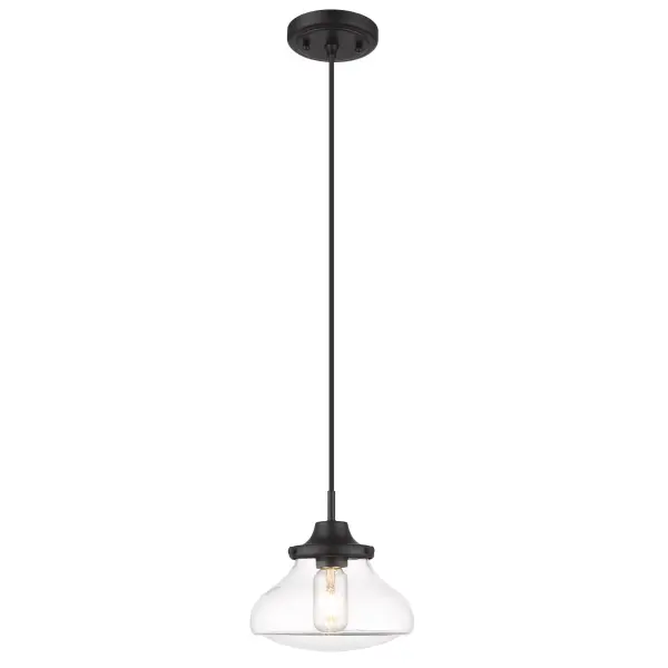 Nash One Light Pendant in Matte Black - Image 2