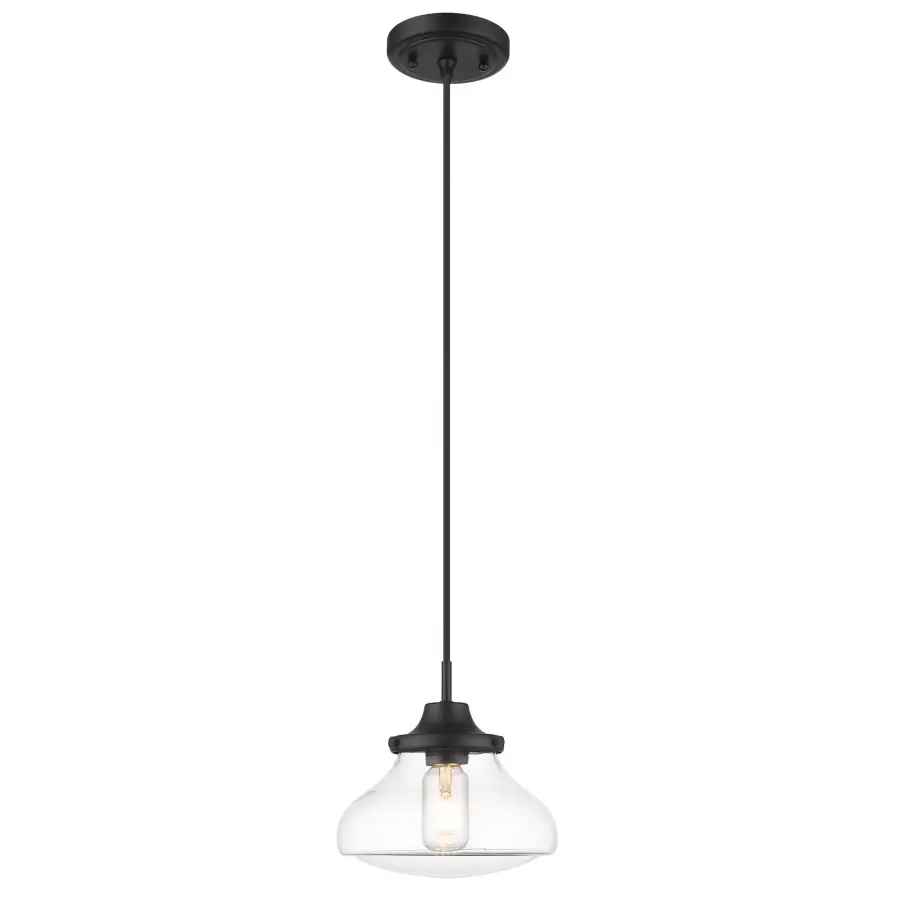 Nash One Light Pendant in Matte Black - Image 2
