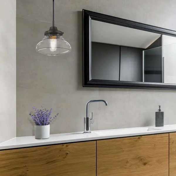 Nash One Light Pendant in Matte Black - Image 3