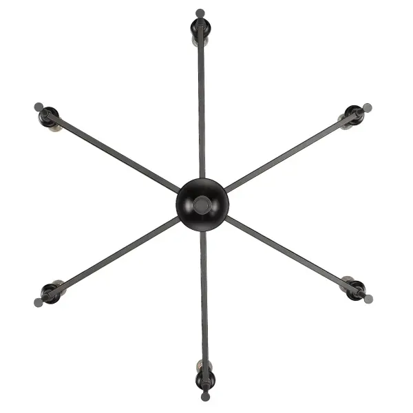 Golden Lighting Landon 6-Light Chandelier in Matte Black - Image 3