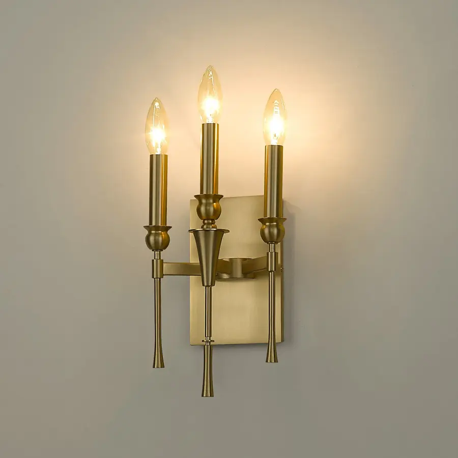 Golden Lighting Landon 3-Light Wall Sconce in Brushed Champagne Brass - Image 6