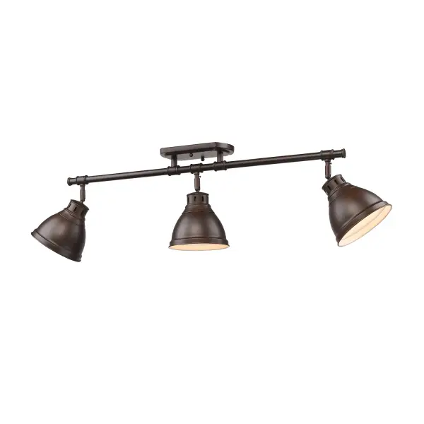 The Duncan 3-Light Semi-Flush Mount combines traditional farmhouse charm with modern functionality. Its adjustable directional heads and rich Rubbed Bronze finish make it ideal for kitchens, living rooms, and entryways.