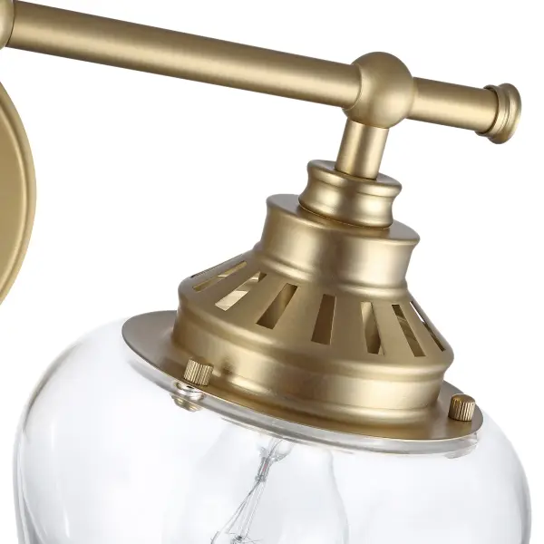 Daphne Two Light Vanity in Brushed Champagne Brass - Image 7