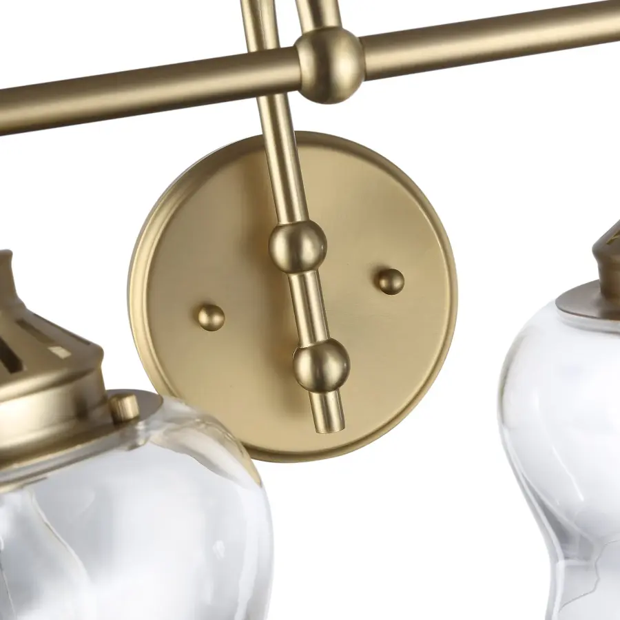 Daphne Two Light Vanity in Brushed Champagne Brass - Image 8