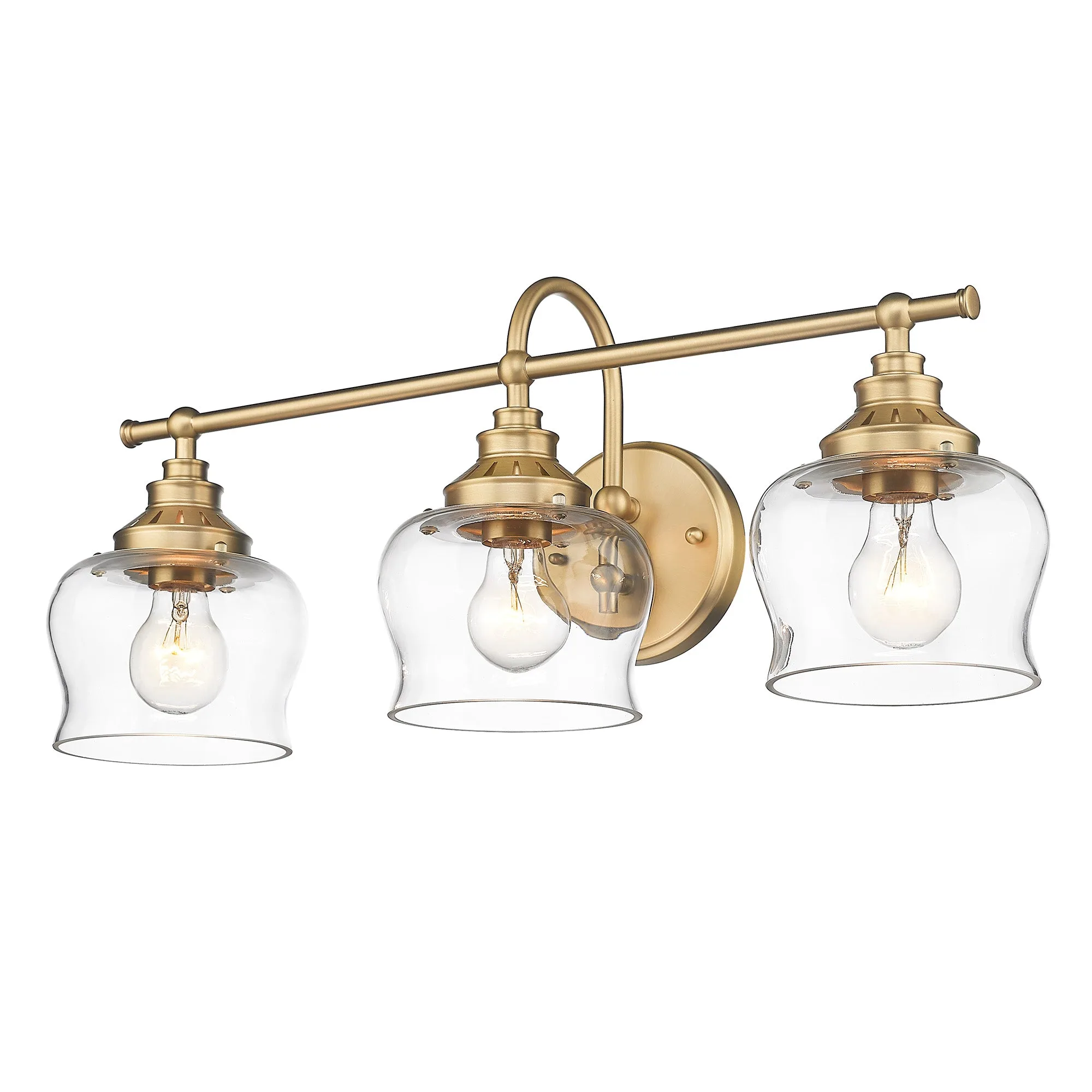 Daphne 3-light Vanity in Brushed Champagne Brass