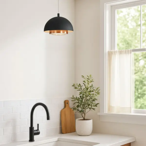 Solsken LED Pendant in Sand Black - Image 9