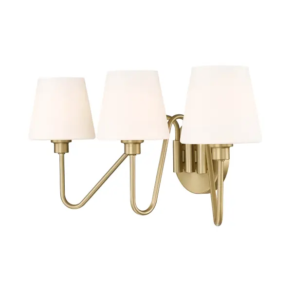 Kennedy 3-Light Vanity in Brushed Champagne Brass - Image 3