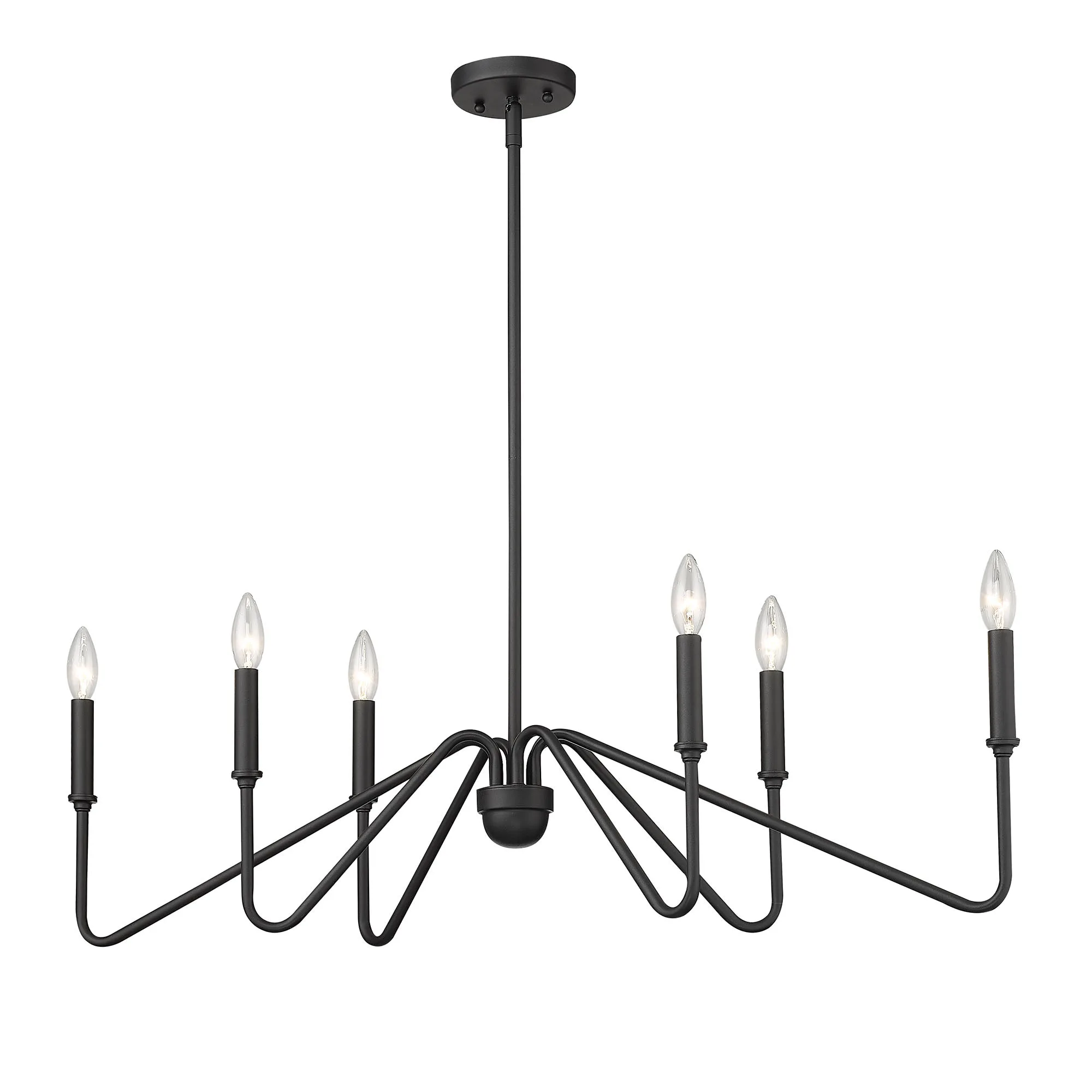 Kennedy 6-Light Island Light in Natural Black