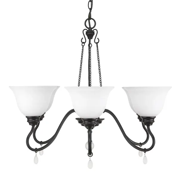 Donya 6-Light Chandelier in Matte Black - Image 3