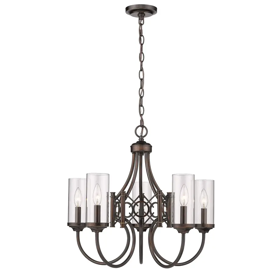 Quincy Five Light Chandelier in Cordoban Bronze - Image 2