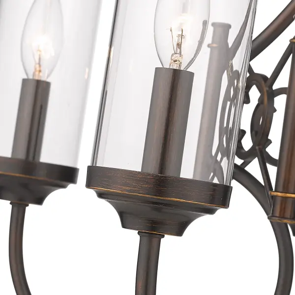 Quincy Five Light Chandelier in Cordoban Bronze - Image 5