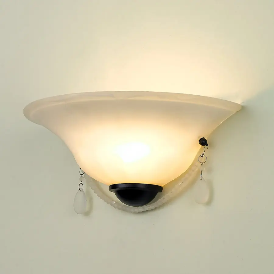 Priscilla One Light Wall Sconce in Matte Black - Image 3
