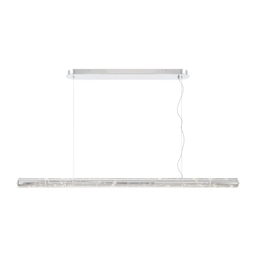 Crystallo Integrated LED Island Light in Polished Nickel - Image 1