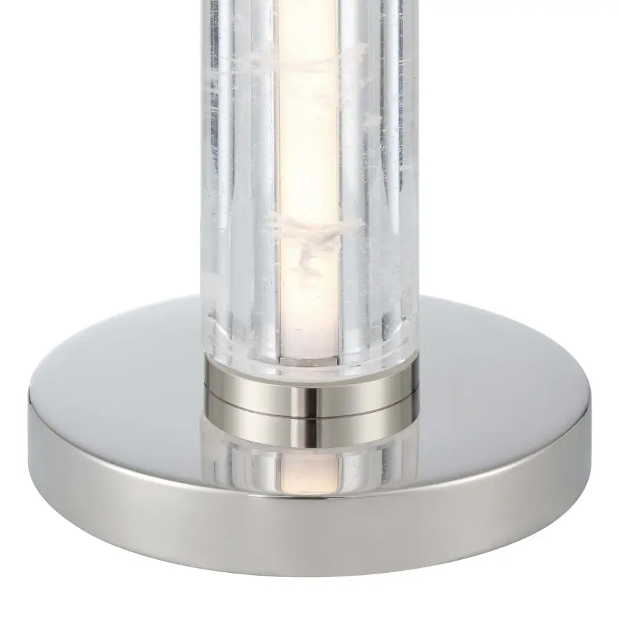 Crystallo Integrated LED Table Lamp in Polished Nickel - Image 3