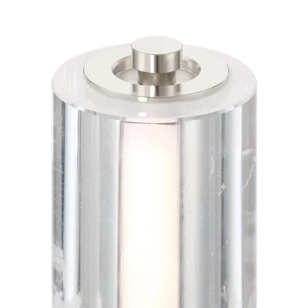 Crystallo Integrated LED Table Lamp in Polished Nickel - Image 4
