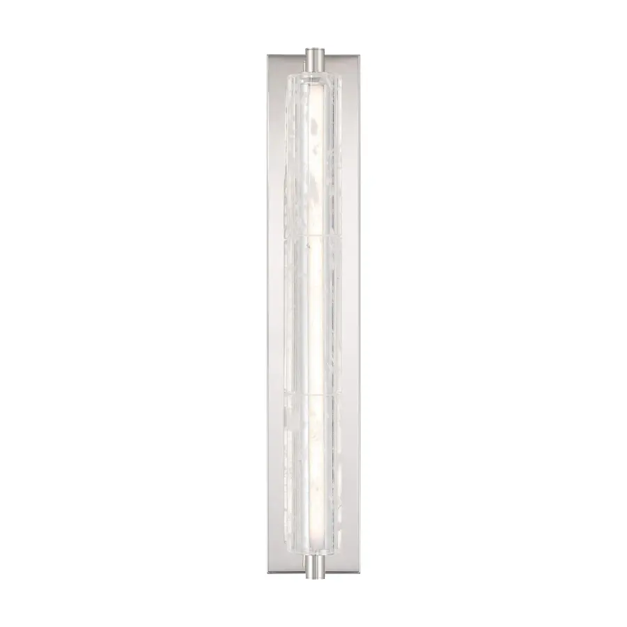 Golden Lighting Crystallo Integrated LED Wall Sconce in Polished Nickel - Image 1