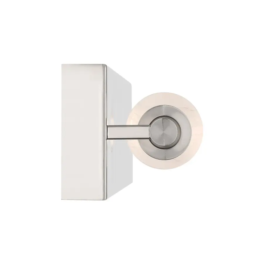 Golden Lighting Crystallo Integrated LED Wall Sconce in Polished Nickel - Image 5