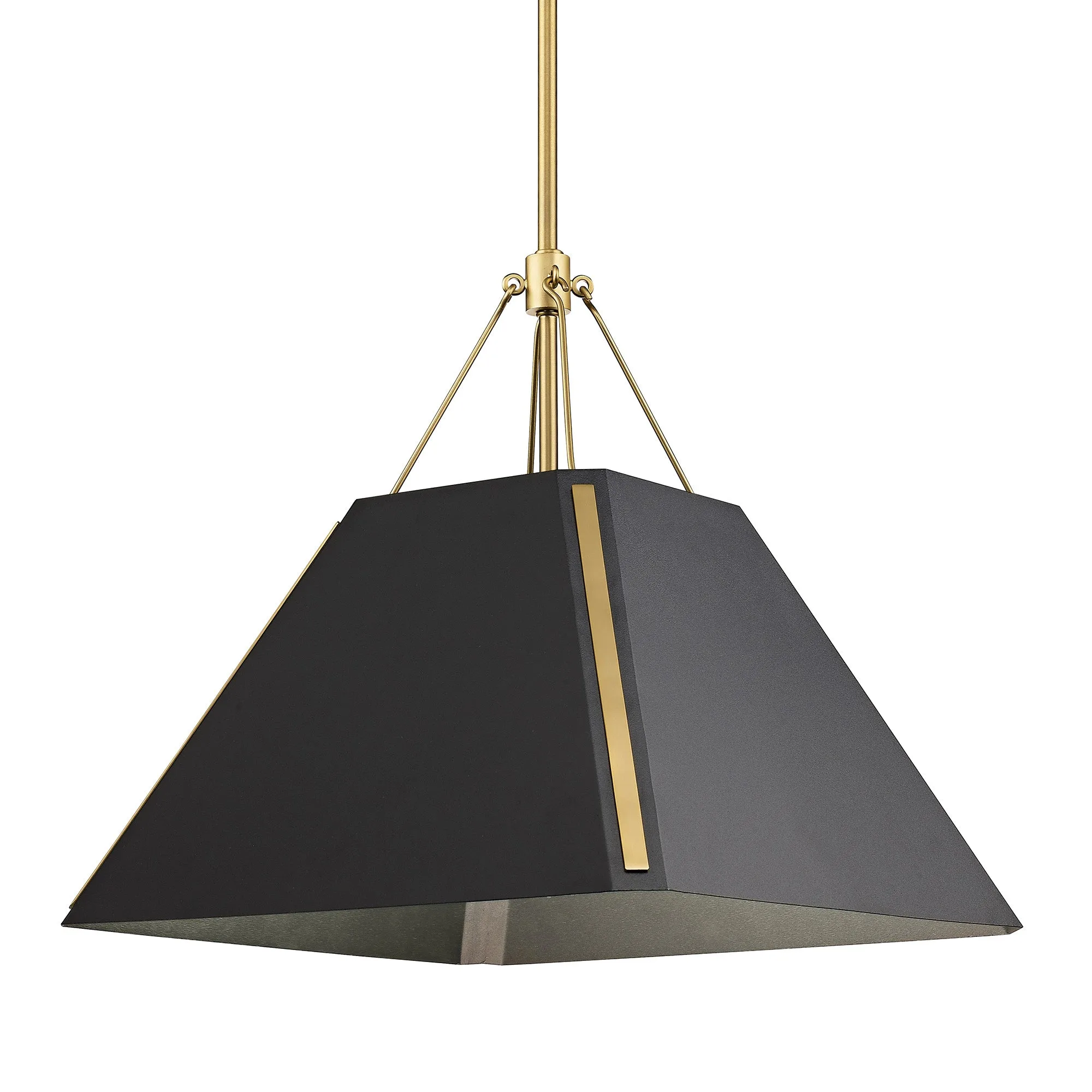 Ranik One Light Pendant in Brushed Champagne Brass