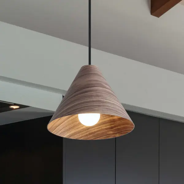 Golden Lighting Conique 1-Light Pendant in Dark Walnut - Image 5