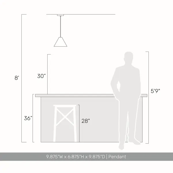 Golden Lighting Conique 1-Light Pendant in Dark Walnut - Image 6
